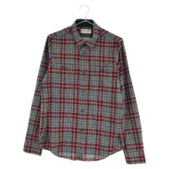 SAINT LAURENT PARIS (サンローランパリ) 13AW エディ期 チェック柄 ウール 長袖シャツ レッド/グレー 326821 Y610Bのサムネイル