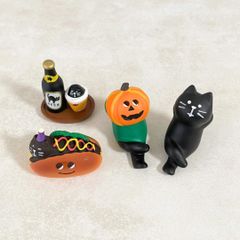 ミニチュア カボチャ ネコ お化け 置物 ハロウィン 飾り