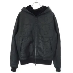 LOUIS VUITTON ルイヴィトン 21SS LV Shearling Flower Monogram Hooded Jacket リバーシブルムートンレザージャケット 1A8H5X ZCW HKL08W ブラック 46のサムネイル