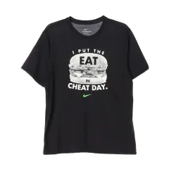 XL Nike(ナイキ） 黒 ドライフィット CHEAT DAY プリント 半袖 Tシャツ