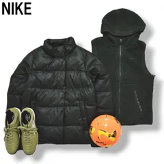 ナイキ NIKE キルティング ダウン ジャケット フリース ベスト ライナー 付属 ウィンドブレーカー ジャンパー M ブラック スポーツ カジュアル ウェア レディース ♪