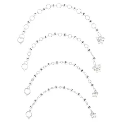 【迅速発送】BENECREAT 4点 編み物カウンターチェーン 0～9 羊ステッチマーカー 合金ペンダント アクリルビーズ かぎ針編み用 編み物マーカー 段数リング 編み物ツール