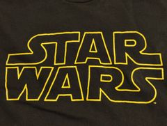 スターウォーズ　ロゴ　プリントＴシャツ　黒　メンズL　STARWARS 海外輸入品