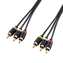 【数量限定】エレコム AVケーブル/TV-ビデオデッキ用/RCAピンプラグ×3-RC