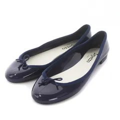 レペット Repetto CENDRILLON Baby バレエシューズ レインシューズ ビニール リボン 37 23.3cm ネイビー 51202-1-55499 /WMのサムネイル