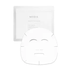 メディスホワイト フェイスパック パック 顔 【美白×医薬部外品×30枚入り×美容液480ml相当×3種のプラセンタ×国産コットン使用×W有効成分配合】1セット