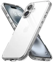 【数量限定】Clear - (ストラップホールあり) アイフォン16プラス スマホカバー スマホケース クリアケース 透明 米軍MIL規格取得 耐衝撃 落下防止 耐黄変 黄ばみにくい PC+TPU FUSION ケース Plus 16 【Ringke】iPho