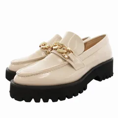 ナチュラルビューティーベーシック NATURAL BEAUTY BASIC ローファー シューズ 喜平 チェーン 厚底 S 22.5cm ベージュ /HOのサムネイル