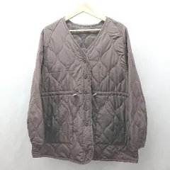 ◇ ⊇ GRL グレイル 無地 長袖 キルティングジャケット サイズF ブラウン系 レディース E  【1507080016314】