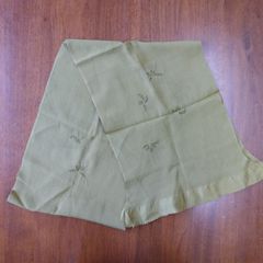 帯揚げ　青磁　絹100％　日本製
