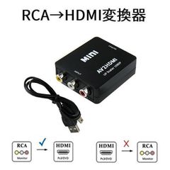 RCA→HDMI変換器　AVコンバーター