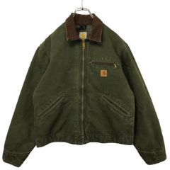 Carhartt J97デトロイトジャケット ダックジャケット グリーン Carhartt デトロイトジャケット ダック地 ワークジャケット モス