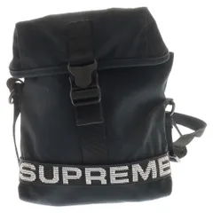 SUPREME (シュプリーム) Field Side Bag ブランドロゴ ボディショルダーバッグ ブラック