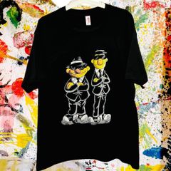 アーニー バート アバンギャルド リプリント Tシャツ 半袖 メンズ 新品 黒 新品 新品未使用 レトロ 個性的 奇抜 エモい バンドT カットソー 攻め 前衛的 ヴィンテージリプリント  古着 好き綿 男性 衣類 トップス お洒落 ハイデザイン 男性