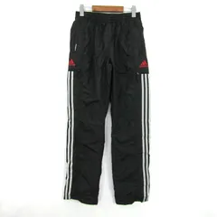 アディダス ジャージ スリーストライプス スポーツウエア ボトムス レディース Lサイズ ブラック系 adidas 【中古】