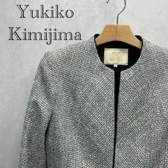 Yukiko Kimijima ユキコキミジマ 洗練された印象の ラメ ツイード ジャケット 4810707-04-09 ノーカラー フォーマル ジャケット 11 ホワイト 東京ソワール レディース