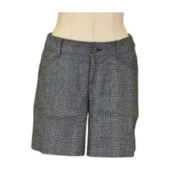 ロートレアモン LAUTREMONT ショートパンツ ラメ チェック グレー 日本製 サイズ 38 レディース s_z F-M7639