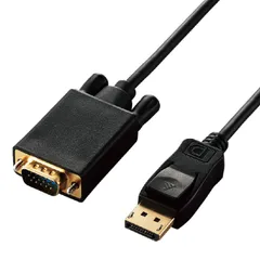 【在庫処分】ブラック CAC-DPVGA10BK 1.0m VGA DisplayPort 変換ケーブル エレコム