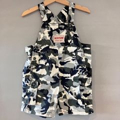 SPUNKY KIDS スパンキー キッズ M.H.S.W オーバーオール ショートパンツ 迷彩 シティカモ カモフラ ミリタリー baby kid 90cm
