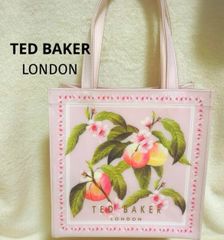 TEDBAKER テッドベイカー 桃 ビニールバッグ サブバッグ 軽量 コンパクト
