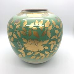 【九谷焼 花瓶 聡文造 金彩 加賀百景】花器 壺 床の間 フラワーベース FSPPkcmXwGPu6Wkh2tuRhS.jpg@jpg