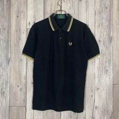 大人気✨】FRED PERRY ポロシャツ M1200 ブラック イエロー40 - メルカリ