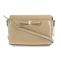 ケイトスペード KATE SPADE ショルダーバッグ エナメル リボン ピンク /AK6