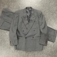 イタリア製 BEAMS International Gallery Torello Viera インターナショナル ギャラリー ビームス トレッロヴィエラ セットアップ 上下 スーツ テーラードジャケット ダブルブレスト ブレザー スラックス ウール  50