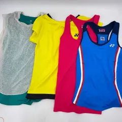 [4点セット] ヨネックス アディダス タンクトップ ゲームシャツ ドライシャツ S レディース テニス バドミントンウェア