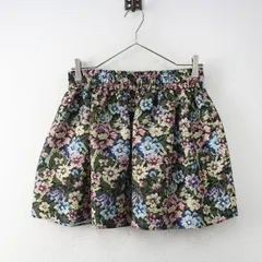 RED VALENTINO レッド ヴァレンティノ ジャガードフラワープリント ナイロンミニスカート 38/グリーン系【2400013170130】のサムネイル