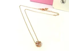 ■新品同様■SWAROVSKI スワロフスキー ダンシングストーン ラインストーン ネックレス アクセサリー レディース シルバー系 FR1810