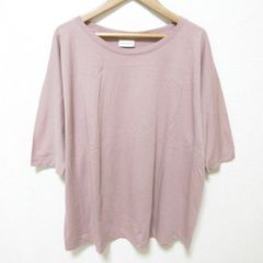 美品 DRIES VAN NOTEN ドリスヴァンノッテン ハーフスリーブ プルオーバー カットソー Tシャツ オーバーシルエット XS ピンク レディース 古着 中古 USED