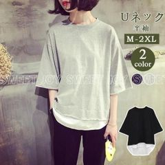 Tシャツ ス 半袖 汗対策 汗染み防止 バスク ビッグT カットソー 無地 夏用 クルーネックビッグシルエット レディース