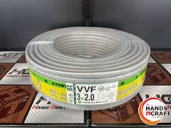 ♭【未使用品】 KYOWA 協和電線 VVFケーブル 3×2.0mm 3芯 GE 600V 黒白緑 100m 16.4kg【中古】