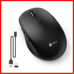 【人気商品】OS、iOS、Android、ChromeOS対応 XP/Vista/7/8/10、Mac、iPad 3台デバイス同時接続可能Windows DPI 800/1200/1600/2400 MD165 7鍵ボタン 静音 2.4GHz マウス type