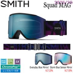 25-26 スミス スカッドマグ コピーキャット SMITH SQUAD MAG COPY CAT CP EVERYDAY BLUE MIRROR CP STORM BLUE SENSOR MIRROR スキー スノーボード ゴーグル 25-26-GG-SMT