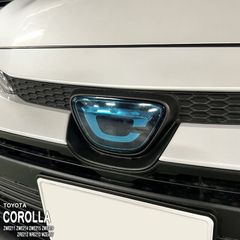 【松印】車種専用 エンブレムフィルム (フロントメーカー) トヨタ カローラ セダン ZWE211 ZWE214 ZWE215 ZWE219 ZRE212 NRE210 MZEA17 ハイブリッド WXB