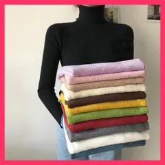 【スタッフおすすめ！】 リブ ニットトップス タートルネック無地 ニットセーター韓国/ニットソー スリム/ベーシックインナー おしゃれ 長袖 ニットカットソー 着や おすすめ おしゃれ　かわいい　人気 84TIANHEYT-008
