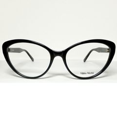Vera Wang ヴェラ・ウォン 正規新品 フォックス型メガネ Fox型 黒 / 米国ブランド / レディース