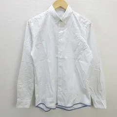 G■ユナイテッドアローズ/UNITED ARROWS GLR 長袖BDシャツ/ドット柄【M】白黒/men's/98【中古】■