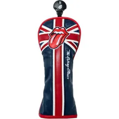 新品 The Rolling Stones Union Jack Head Cover-Hybrid ローリングストーンズ ユニオンジャック 合皮 ヘッドカバー ユーティリティ用 ダイヤル式