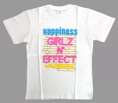 【中古】Tシャツ(女性アイドル) Happiness ツアーTシャツ ホワイト Mサイズ 「Happiness LIVE TOUR 2016 GIRLZ N’ EFFECT」