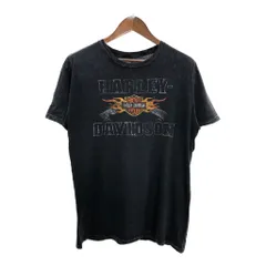HARLEY DAVIDSON ハーレーダビッドソン 半袖Ｔシャツ モーターサイクル ブラック(メンズ L)中古 古着 T9839