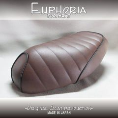 □【DIO ディオ AF34 AF35 SR ZX】張替え済♪　カスタムシート　茶色/黒　タックロール《Euphoria》□MK57281