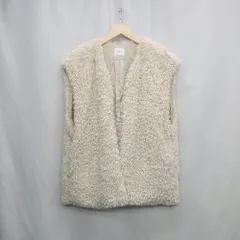 ◇ ⊇ LOWRYS FARM ローリーズファーム 無地 長袖 ボアジャケット サイズF ベージュ系 レディース E  【1503060009512】