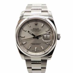 【中古】ロレックス Rolex 116200 デイトジャスト 36 ステンレススチール SS シルバー文字盤 自動巻き ユニセックス メンズ 腕時計 ウォッチ A2403639 【無料ギフトラッピング承ります】