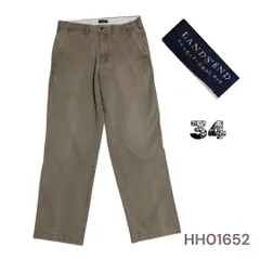 ランズエンドLANDS'ENDメンズチノパンツ34カーキのサムネイル