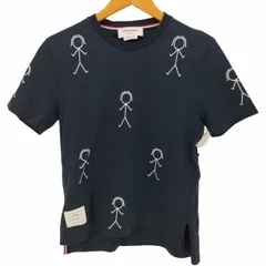 トムブラウン THOM BROWNE ミディアムウェイトジャージー MRS. THOM アイコンプリント ショートスリーブ Tシャツ レディース EUR：44 のサムネイル