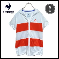 ルコックスポルティフ ルコック ゴルフ コレクション ウェア フルジップ メッシュ ボーダー パーカー M