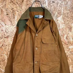 80's USA製 ハンティングジャケット ショルダーパット異素材　ミリタリーハンティング ダックジャケットデトロイトなどお好きな方